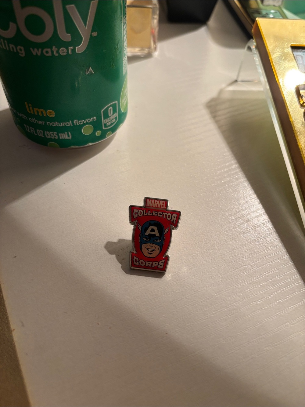 Marvel Collector Corps Captain America Enamel Pin - Red & Blue